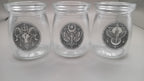 Fly Design engraved glass votive holders